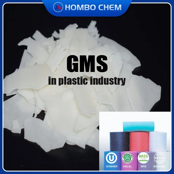 Kemurnian tinggi GMS - Glycerol monostearate PVC resin pelincir PVC Aditif